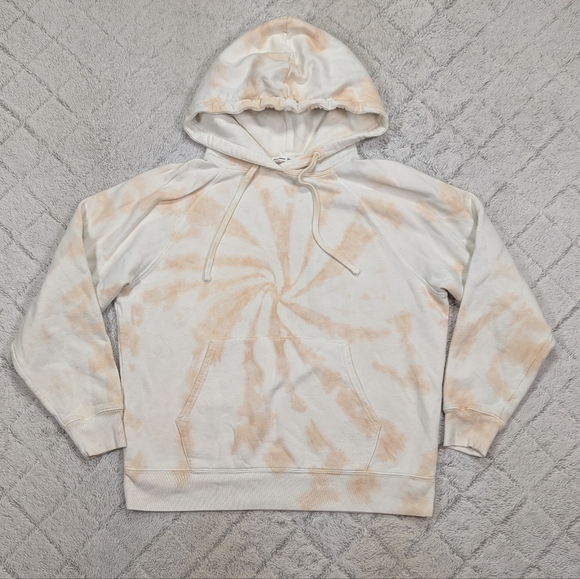 Reformation Tops - Reformation Hoodie Sweatshirt Womens L Beige Cream Tie Dye Tanner Relax Lounge